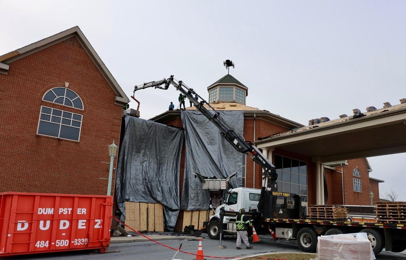 AACA Museum roof replacement, Hershey, PA — Museum exterior on completion day