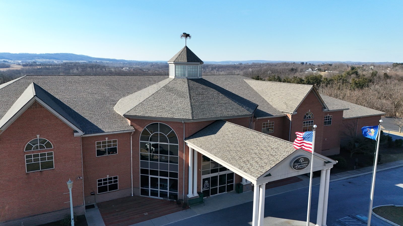 AACA Museum roof replacement, Hershey, PA — Finished roofline