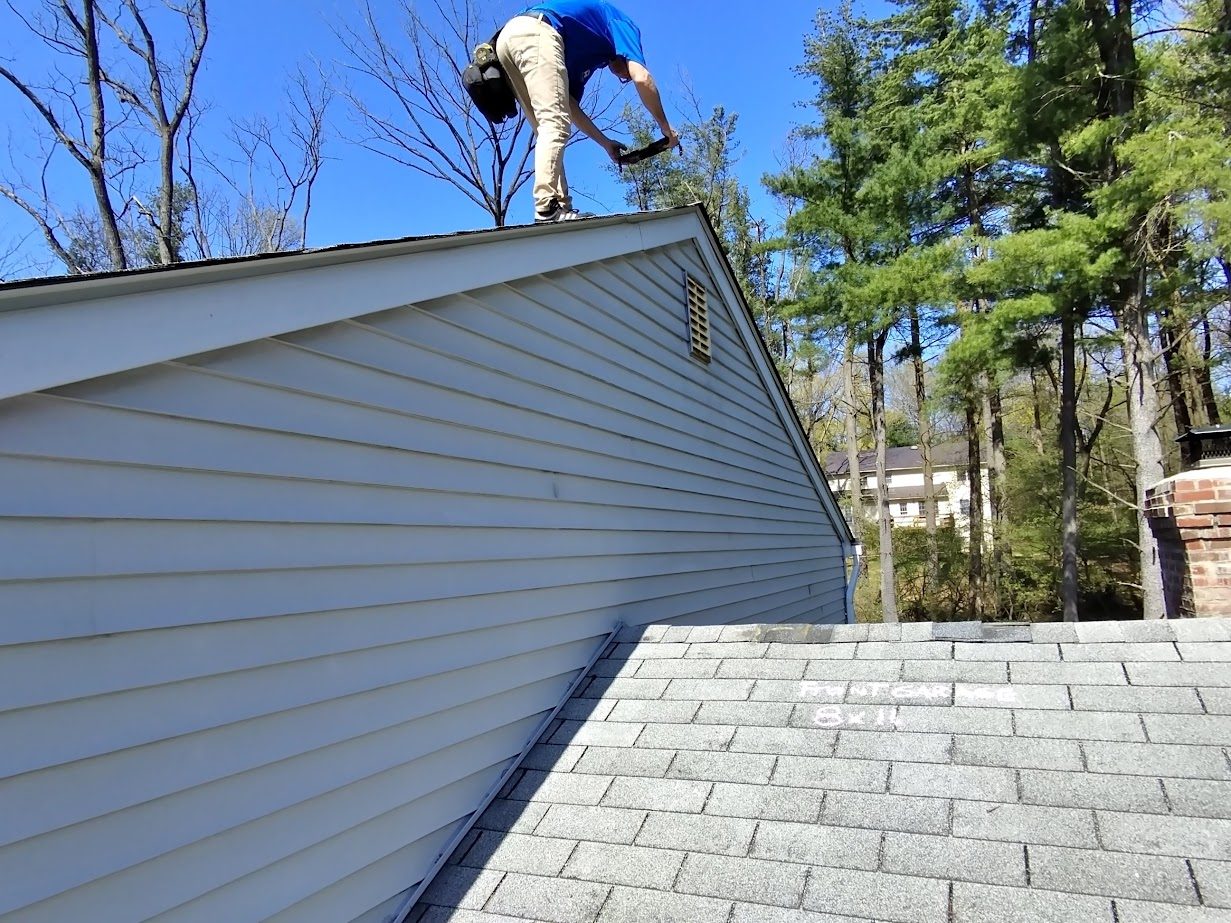 Vinyl siding installation detail in Reading, PA