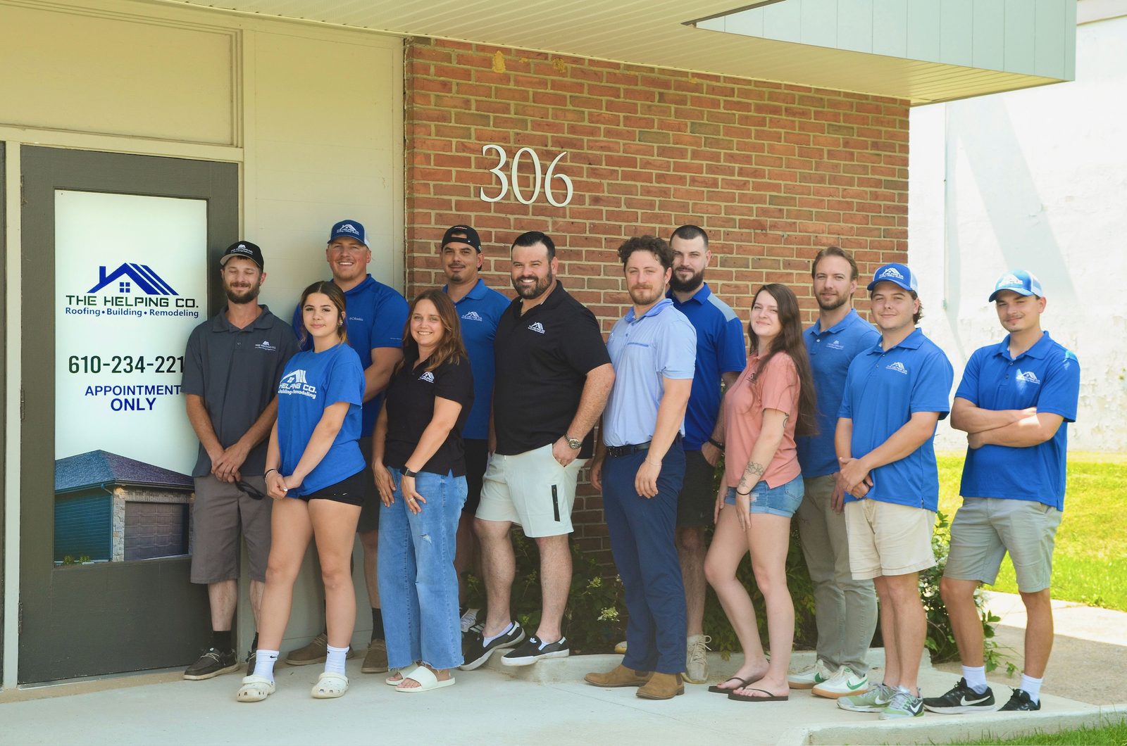 The Helping Co. team at the office in Reading, PA