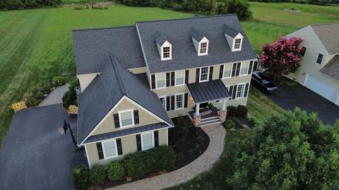 Drone home new roof landscaped — New Holland, PA