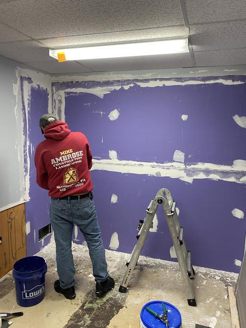 Mold remediation drywall demolition — Sinking Spring, PA