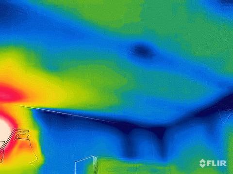 Thermal imaging ceiling water intrusion — Hamburg, PA