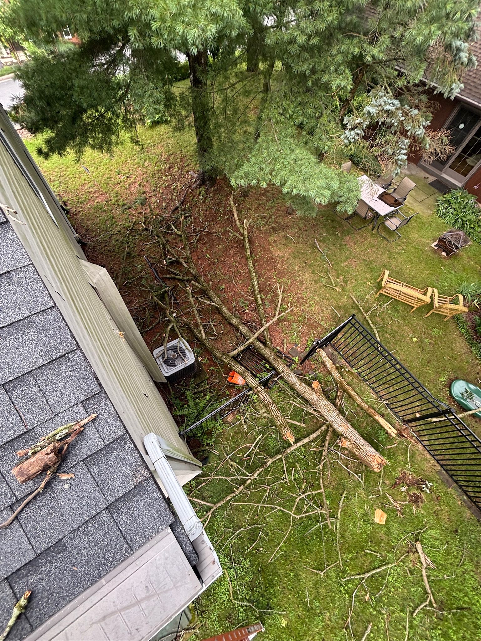 Yard drainage and groundwork at an Exeter Township, PA home after exterior work