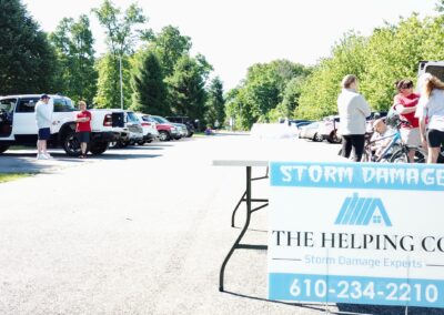 Advertising banner at event
