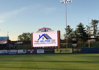 Baseball Game Advertisement for The Helping Company